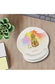 Daytona Desenli Ergonomik Desenli Mouse Pad Krem - Kedi Ejderha Desenli - 3