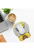 Daytona Desenli Ergonomik Desenli Mouse Pad Ve Bilek Desteği Set - Gri-fil - 2