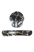 Daytona Desenli Ergonomik Desenli Mouse Pad Ve Bilek Desteği Set Siyah - Volkanik - 1