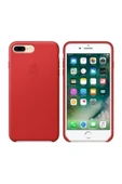 Daytona Apple Iphone 7/8 Plus Deri Kılıf Kırmızı - 1