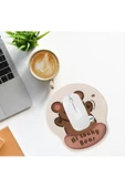 Daytona Desenli Ergonomik Desenli Mouse Pad Ve Bilek Desteği Set - Pembe-ayıcık - 2