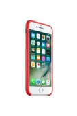 Daytona Apple 7/8 Uyumlu Silikon Ultra Slim Mikrofiber Astarlı Telefon Kılıfı-red/açık Kırmızı - 2