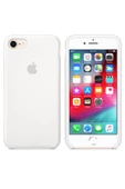 Daytona Apple 7/8 Uyumlu Silikon Ultra Slim Mikrofiber Astarlı Telefon Kılıfı-white/beyaz - 2