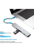 Daytona Cf04 Macbook Uyumlu Type-c To 4k Hdmı Usb 3.0 Ethernet 8ın1 Çevirici Hub Adaptör - 2