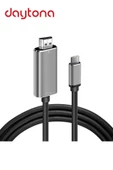 Daytona Ch-01 Type-c To 4k Ultra Full Hd Hdmı Usb-c Tak Çalıştır Görüntü Aktarım Kablosu-2m - 2