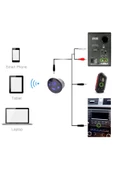 LYRİX Duo 2'si 1 Arada Bluetooth Receiver Ve Speaker - Kırmızı - 4