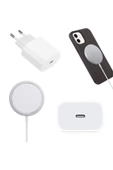 Daytona Iphone 12/12 Pro/ 12 Pro Max/ 12 Mını 5w/5w Uyumlu Kablosuz Wireless Şarj Ve 20w Adaptör Seti - 4