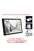 Tikteck A4 Led Ultra Ince Animasyon, Çizgi Film, Portre, Dövme Grafik Çizim Tableti - 1