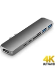 Daytona Macbook Fc03 Uyumlu 7in2 Type-c Hd 4k Card Reader & Hub - 2