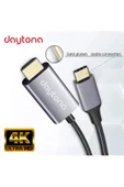 Daytona Ch-01 Type-c To 4k Ultra Full Hd Hdmı Usb-c Tak Çalıştır Görüntü Aktarım Kablosu-2m - 1