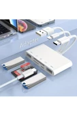 Daytona Nk1032 Pro Type-c Lightning Usb-a To 2x Usb3.0 Sd Tf Pd Kart Okuyucu Çevirici Hub Adaptör thumbnail 6