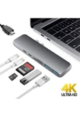Daytona Macbook Uyumlu 7in1 Type-c Hd 4k Card Reader & Hub - 6
