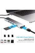 Daytona Cf04 Macbook Uyumlu Type- To 4k Hdmı Usb3 Ethernet 8ın1 Çevirici Adaptör - 3