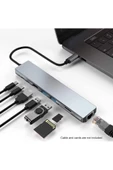 Daytona Cf04 Macbook Uyumlu Type- To 4k Hdmı Usb3 Ethernet 8ın1 Çevirici Adaptör - 2
