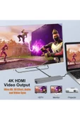 Daytona Cf04 Macbook Uyumlu Type-c To 4k Hdmı Usb 3.0 Ethernet 8ın1 Çevirici Hub Adaptör - 5