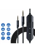 Daytona Ast Audio Line 3.5mm Dahili Mikrofonlu Ses Kablosu Siyah - 1