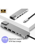 Daytona Fc04 Macbook Uyumlu Type-c To 4k Hdmı Usb 3.0 Gigabit Ethernet 6ın1 Çevirici Hub Adaptör - 1