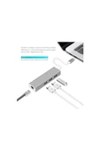 Daytona Fc05-g Type-c To 3 X 3.0 Usb Rj45 Gigabit 1000mbps Lan Ethernet Çevirici Macbook Uyumlu - 2