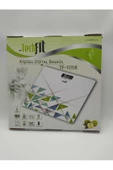 TECHFİT Tf-1058 Desenli Dijital Cam Baskül Kişisel Tartı - 1