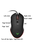 Daytona T40 2400 Dpı Rgb Işıklı Profesyonel Kablolu Optik Oyuncu Mouse - 5