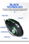 Daytona T60 2400 Dpı Rgb Işıklı Usb Profesyonel Kablolu Optik Oyuncu Mouse - 6
