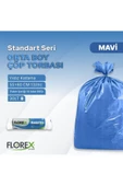 FLOREX Standart Orta Boy Mavi Çöp Poşeti X 5 Rulo - 3