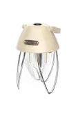 BYNİFE Retro Dekoratif Taşınabilir Ledli Krem Kamp Lambası Pd-5555 - 5
