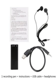 KB14 Kulaklık Hediyeli Ultra Ince Mp3 Player Müzik Çalar ve Ses Kayıt Cihazı 16GB - 5