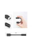 Type-C To Aux 3.5mm Kulaklık Çevirici Dönüştürücü Adaptör Usb-C Adaptör 1.kalite Siyah - 2