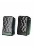 Kablolu 1+1 Bilgisayar Hoparlörü Laptop Pc Uyumlu Speaker Usb 2.0 3w X 2 - 1