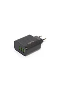 3.1a Hızlı Şarj Adaptörü 3 Usb'li Amperaj Ve Voltaj Göstergeli Adaptör - 3