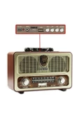 M 111bt Nostaljik Ahşap Retro Fm Radyo Usb Sd Bluetooth - 2