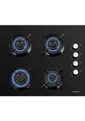 Kumtel Turbo Kristal Siyah Cam Ankastre Set (Da6-830 Davlumbaz + Ko-40 Tahdf Ocak + B66-Sf2 Fırın) - 4