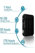 Kulaklık Hediyeli Ultra Ince Mp3 Player Müzik Çalar ve Ses Kayıt Cihazı 16GB - 3