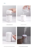 H2o 300 Ml Ulrasonik Hava Nemlendirici Ve Aroma Difüzörü 4507 - 2