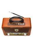 115-bt Ahşap Görünümlü Fm Radyolu Bluetooth Mp3 Müzik Çalar Koyu Ahşap - 2