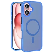 iPhone 16 Plus Kılıf Kablosuz Şarj Özellikli Mat Arka Yüzey Sio Kapak - 1