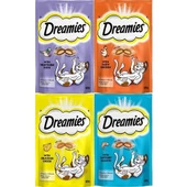 Dreamies Kedi Ödül Maması 60 gr 4'lü Ördek-Tavuk-Peynir-Somon - 1