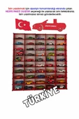 Kişiye Özel Oyuncak Araba Rafı 50'li Beyaz (hotwheels Ve Matcbox Arabaları Için Uygundur) - 10