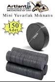 Yuvarlak Mıknatıs Mini 150 Adet 15x3 mm Mini Mıknatıs Seramik Kömür Mıknatıs Nişan Düğün Sünnet Çok Amaçlı Süsleme Mıknatıs - 1