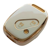 Honda Civic C-RV Accord Jazz Uyumlu Anahtar Kumanda Kılıfı Oto Anahtarlık Beyaz Renk thumbnail 4