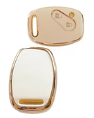 Honda Civic C-RV Accord Jazz Uyumlu Anahtar Kumanda Kılıfı Oto Anahtarlık Beyaz Renk thumbnail 1