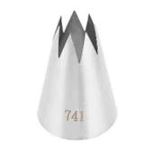 Büyük Boy Açık Yıldız 7 Diş Krema Duyu 35x20x51 Mm | İthal Krema Torbası Hediye (DY-741) - 3