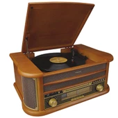 Mikado Nostalgia MN-P325 DÖNENCE Pikap Ahşap 2X5W Stereo Spk MP3 Çalar USB-Radyo-CD-Kaset -BT Müzik thumbnail 1