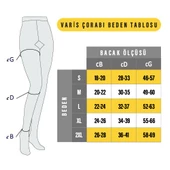 MORSA CYBERG® DİZ ÜSTÜ BELDEN KEMERLİ ANTİEMBOLİZM ÇORABI SOL - 2