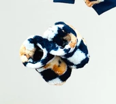 Neşeli Bebekler Liverpool Ayıcık Desen Welsoft Kumaş Kapüşonlu Panduflu Takım Lacivert thumbnail 3