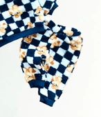 Neşeli Bebekler Liverpool Ayıcık Desen Welsoft Kumaş Kapüşonlu Panduflu Takım Lacivert thumbnail 4