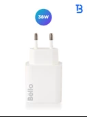 Bello 38w Type-c Usb Şarj Cihaz Bl-3500 Modeli Qc-pd Teknolojisi Skillshipset Güvenli Hızlı Şarj - 3