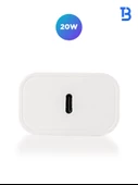 Bello 20W Type-C USB Şarj Cihazı BL-2000 Model Hızlı ve Güvenli Şarj Kompakt Tasarım - 4
