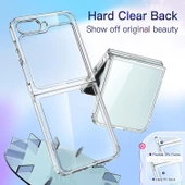 Samsung Z Flip 6 Kılıf Şeffaf Sert 2 Parçalı thumbnail 2